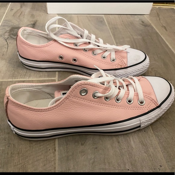 pink patent converse
